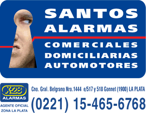 x28 alarmas, agente oficial La Plata Santos Alarmas, venta e instalación.